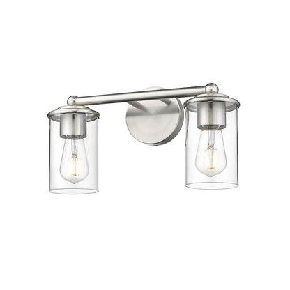 2 Light Bathroom Vanity Light, Brushed Nickel