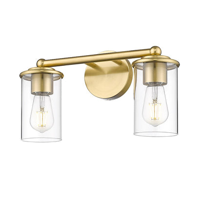2 Light Bathroom Vanity Light, Luxe Gold