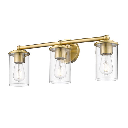 3 Light Bathroom Vanity Light, Luxe Gold