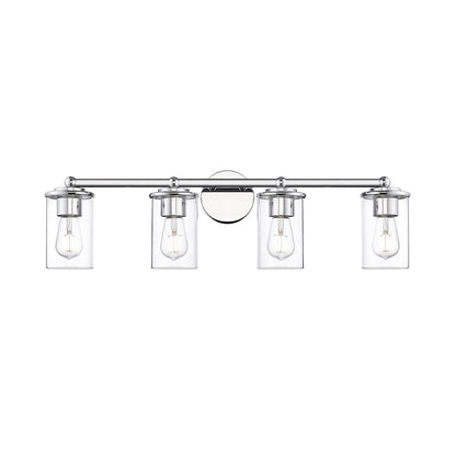 4 Light Bathroom Vanity Light, Chrome