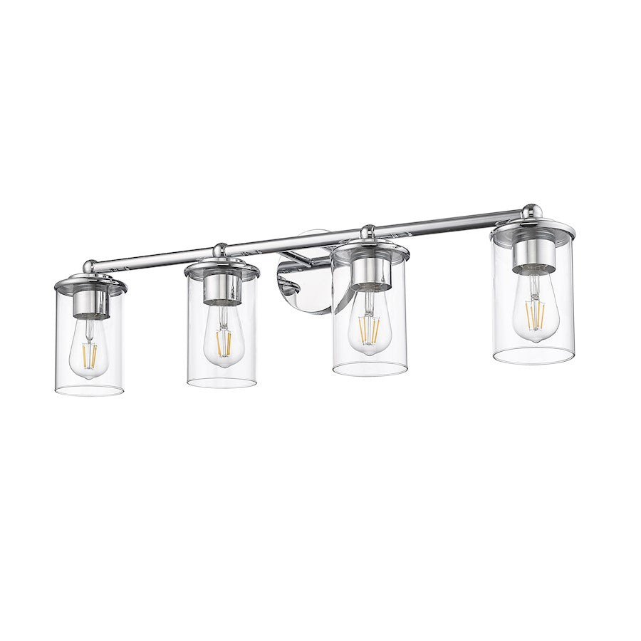 4 Light Bathroom Vanity Light, Chrome