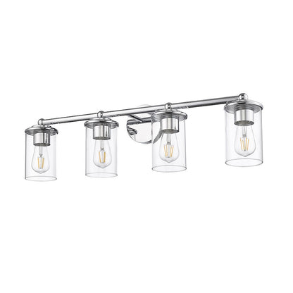4 Light Bathroom Vanity Light, Chrome