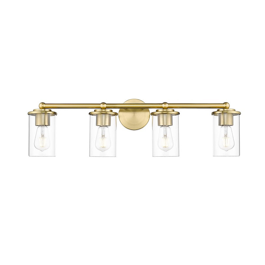 4 Light Bathroom Vanity Light, Luxe Gold