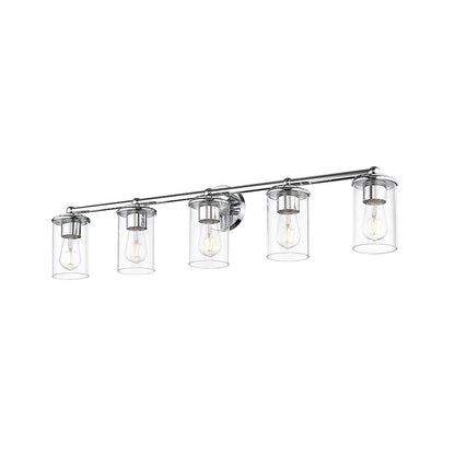 5 Light Bathroom Vanity Light, Chrome