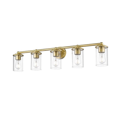 5 Light Bathroom Vanity Light, Luxe Gold