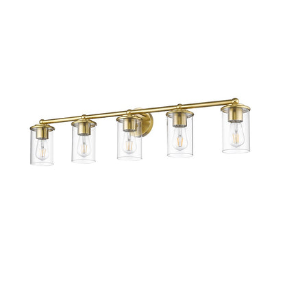 5 Light Bathroom Vanity Light, Luxe Gold