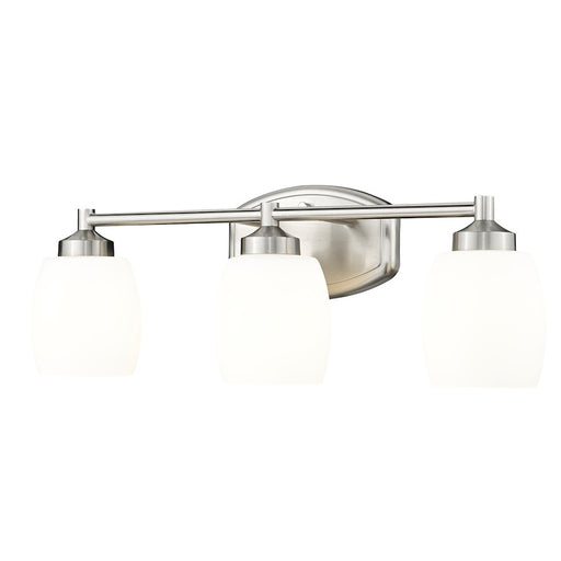 Z-Lite Kendrick 3 Light 23" Vanity, Brushed Nickel/Matte Opal - 745-3V-BN