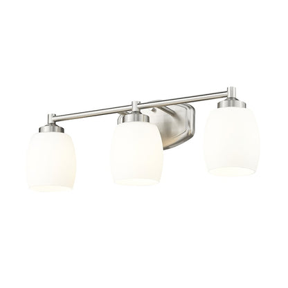 3 Light 23" Bathroom Vanity Light, Brushed Nickel