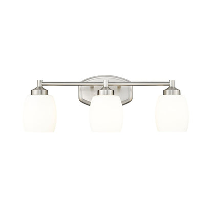 3 Light 23" Bathroom Vanity Light, Brushed Nickel