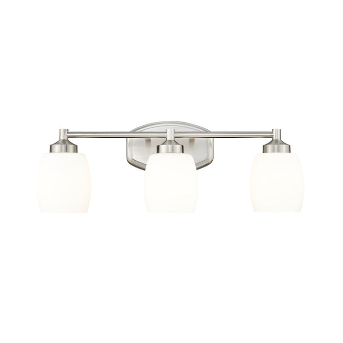 Z-Lite Kendrick 3 Light 23" Vanity, Brushed Nickel/Matte Opal