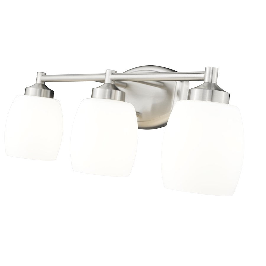 3 Light 23" Bathroom Vanity Light, Brushed Nickel