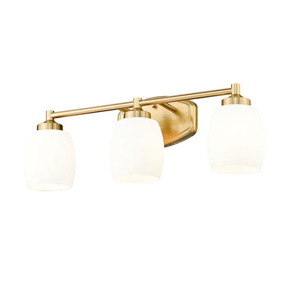 3 Light 23" Bathroom Vanity Light, Luxe Gold