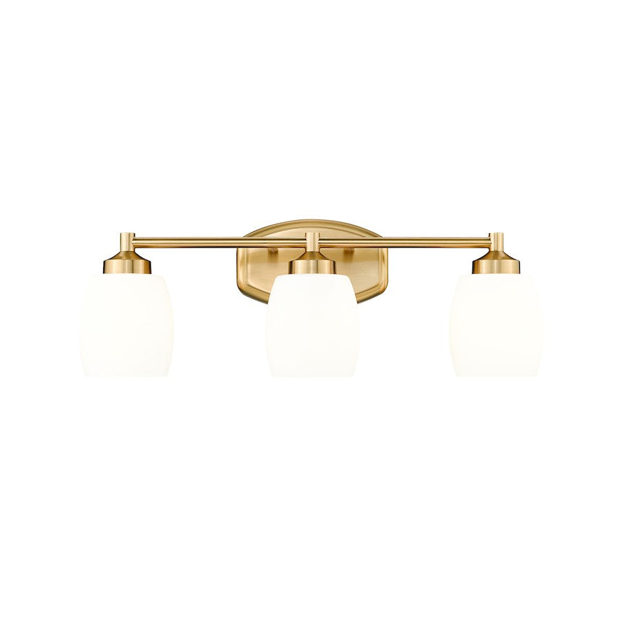 3 Light 23" Bathroom Vanity Light, Luxe Gold