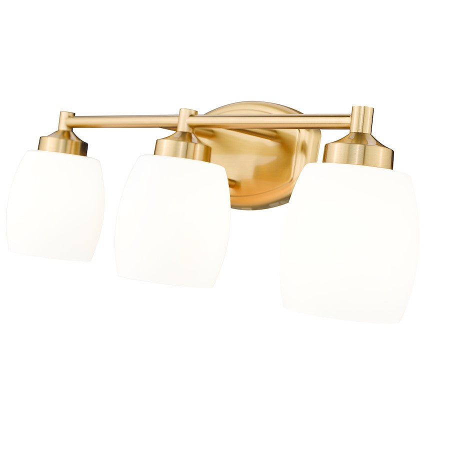 3 Light 23" Bathroom Vanity Light, Luxe Gold