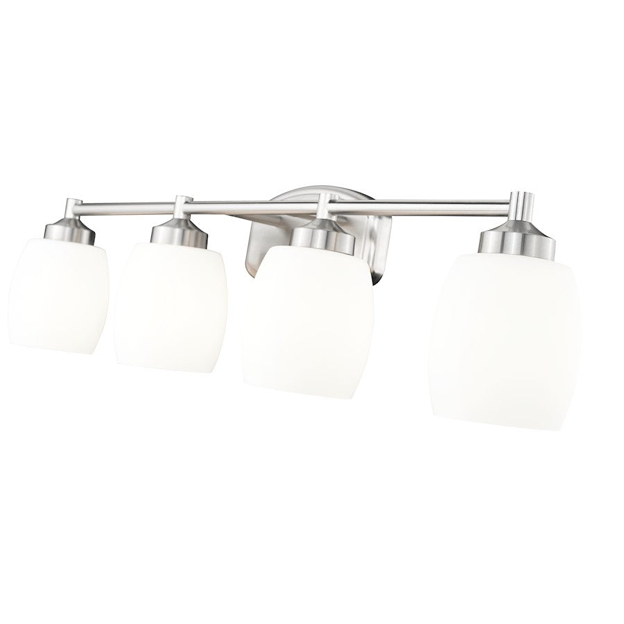 4 Light 31.25" Bathroom Vanity Light, Brushed Nickel