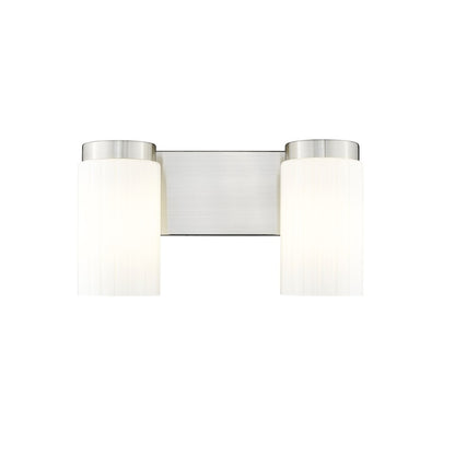 2 Light 14" Bathroom Vanity Light, Brushed Nickel