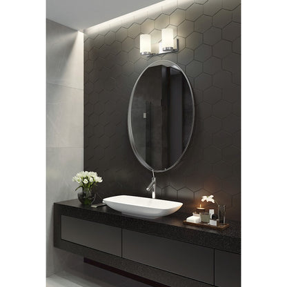 2 Light 14" Bathroom Vanity Light, Chrome