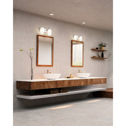 2 Light 14" Bathroom Vanity Light, Chrome
