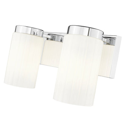 2 Light 14" Bathroom Vanity Light, Chrome