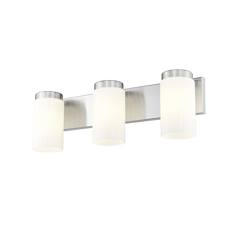 3 Light 22.5" Bathroom Vanity Light, Brushed Nickel