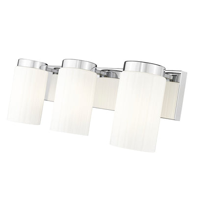 3 Light 22.5" Bathroom Vanity Light, Chrome