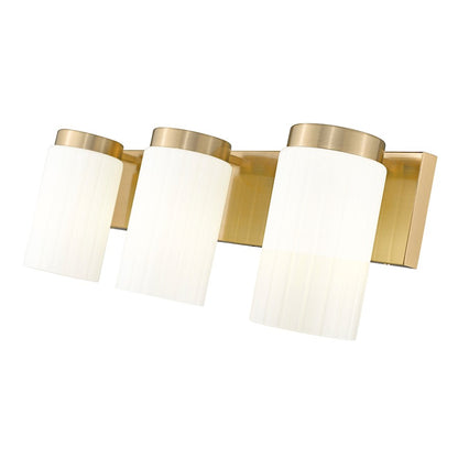 3 Light 22.5" Bathroom Vanity Light, Luxe Gold