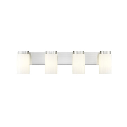 4 Light 30" Bathroom Vanity Light, Brushed Nickel