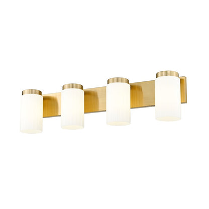 4 Light 30" Bathroom Vanity Light, Luxe Gold