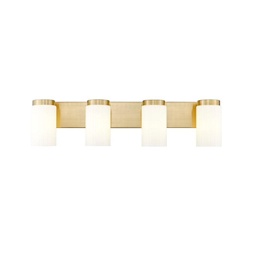 4 Light 30" Bathroom Vanity Light, Luxe Gold