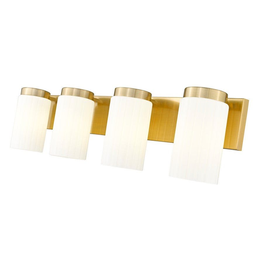 4 Light 30" Bathroom Vanity Light, Luxe Gold