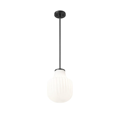 1 Light 10" Pendant, Matte Black