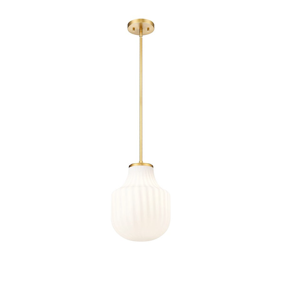 1 Light 10" Pendant, Modern Gold