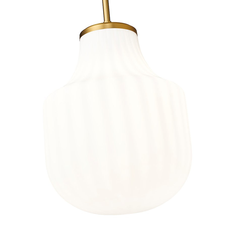 1 Light 10" Pendant, Modern Gold