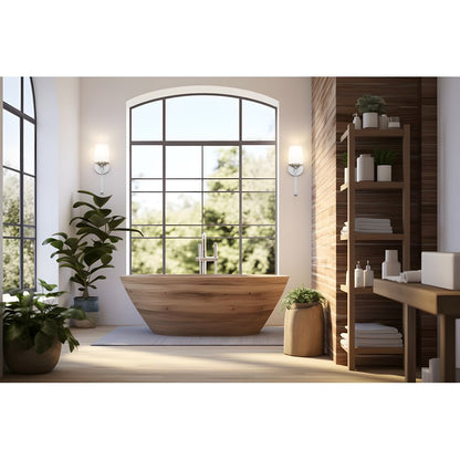 Z-Lite Henri 1 Light Wall Sconce, Brushed Nickel/White Opal