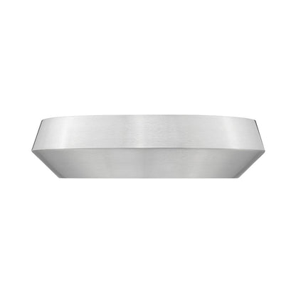 Z-Lite Quasars 1 Light 12" Flush Mount, Brushed Nickel/White