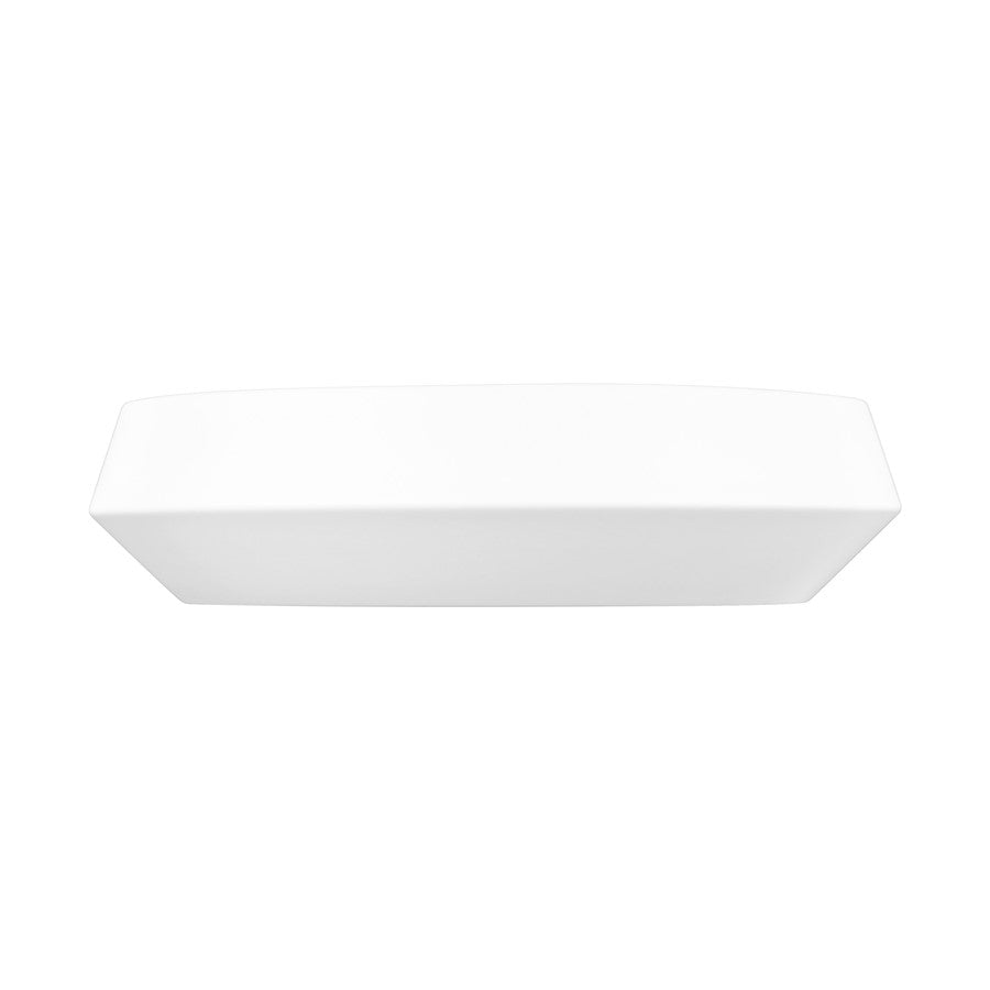 Z-Lite Quasars 1 Light 12" Flush Mount, Matte White/White