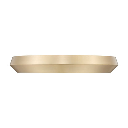 Z-Lite Quasars 1 Light 20" Flush Mount, Modern Gold/White