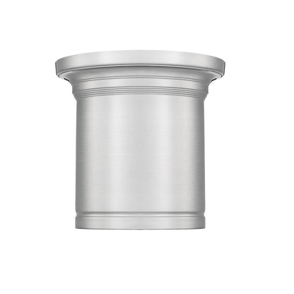 Z-Lite Bentley 1 Light 8" Flush Mount, Brushed Nickel/White