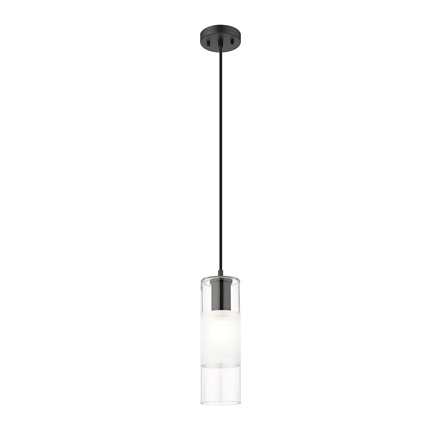 1 Light 5" Pendant, Matte Black