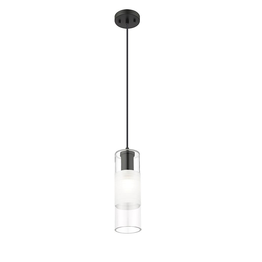 1 Light 5" Pendant, Matte Black