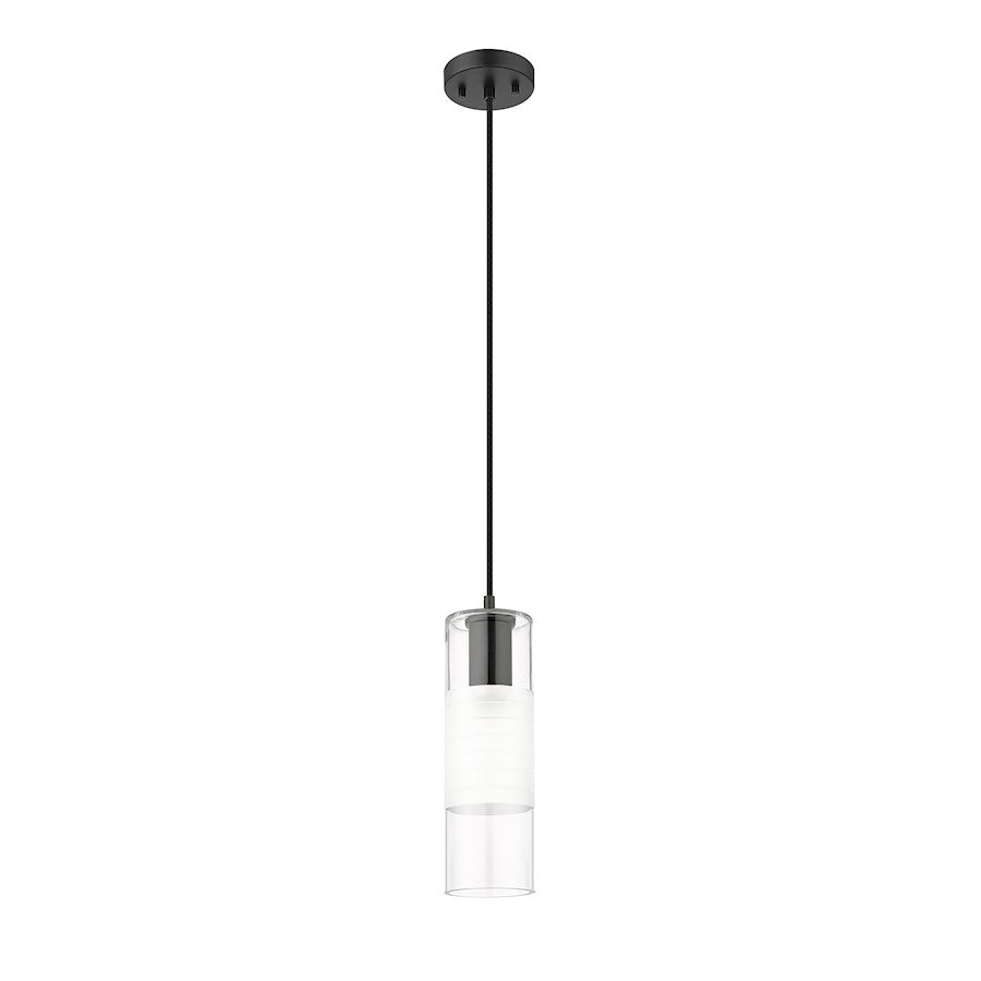 1 Light 5" Pendant, Matte Black