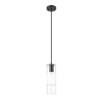 1 Light 5" Pendant, Matte Black