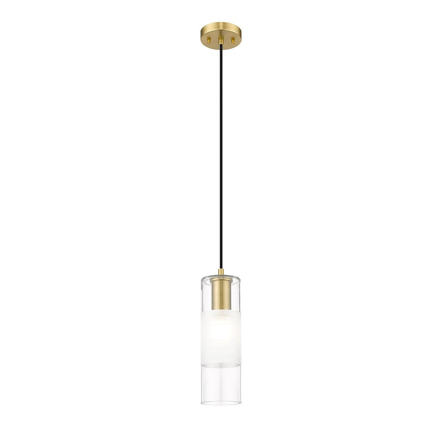 1 Light 5" Pendant, Modern Gold