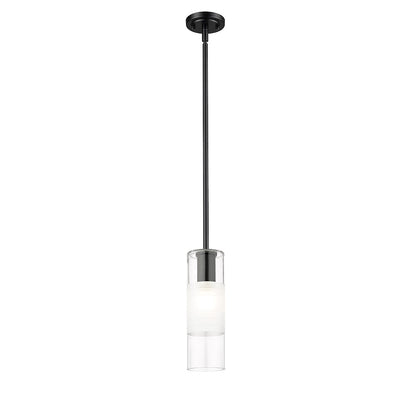1 Light 5" Rod Pendant, Matte Black