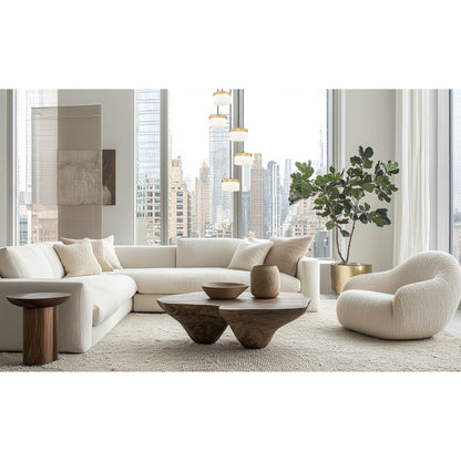 Z-Lite Renaud 5Lt Chandelier, Modern Gold/Feathered White