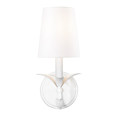 Z-Lite Aslin 1 Light Wall Sconce, Textured White/White