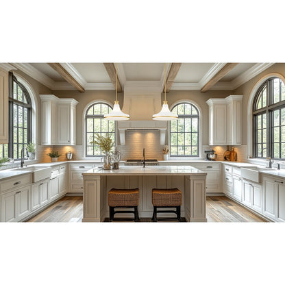 Z-Lite Reznor 1 Light 18" Pendant, Modern Gold/Matte Opal