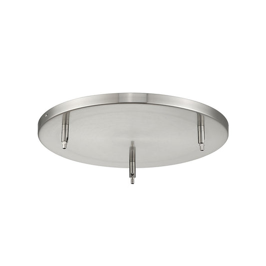 Z-Lite Multi Point Canopy 3Lt 17.75" Ceiling Plate, Brushed Nickel/ - CP1803-BN