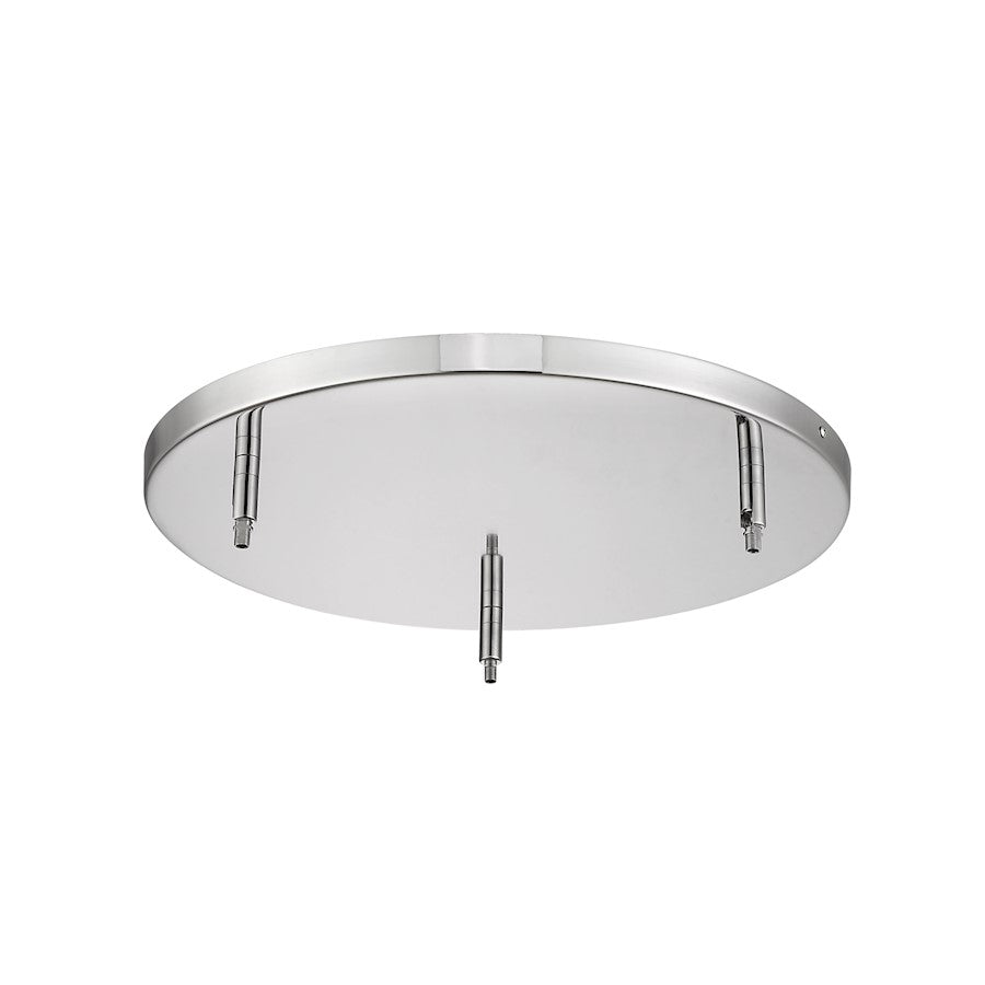 Z-Lite Multi Point Canopy 3 Light 17.75" Ceiling Plate, Chrome/ - CP1803-CH