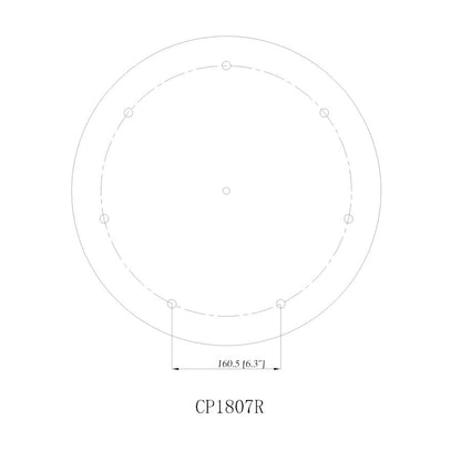 Z-Lite Multi Point Canopy 7 Light 18" Ceiling Plate, Modern Gold